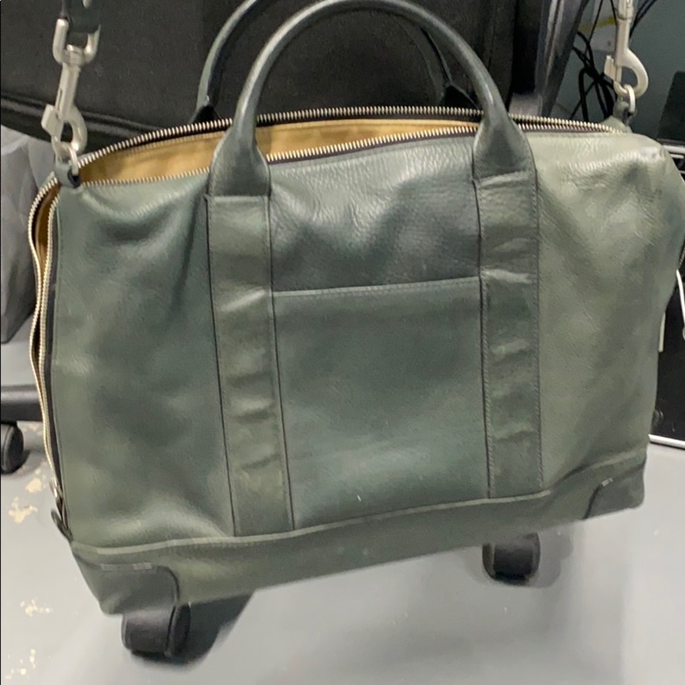 Jack spade men’s bag leather olive green